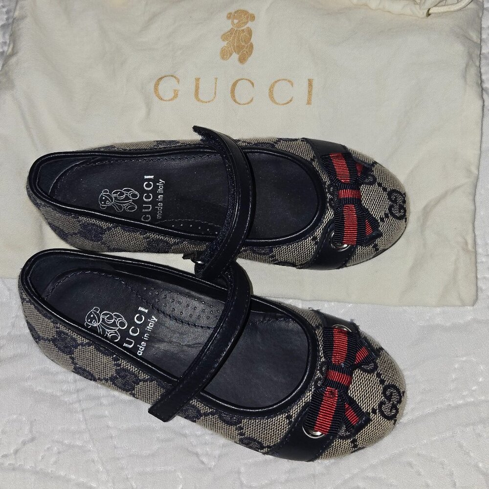 Toddler girl Gucci GG ballet flats